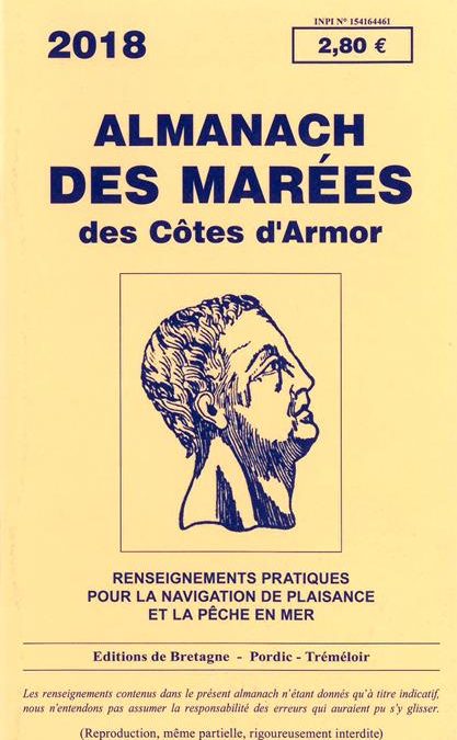 L’almanach des marées des Côtes d’Armor 2018 vient de paraître