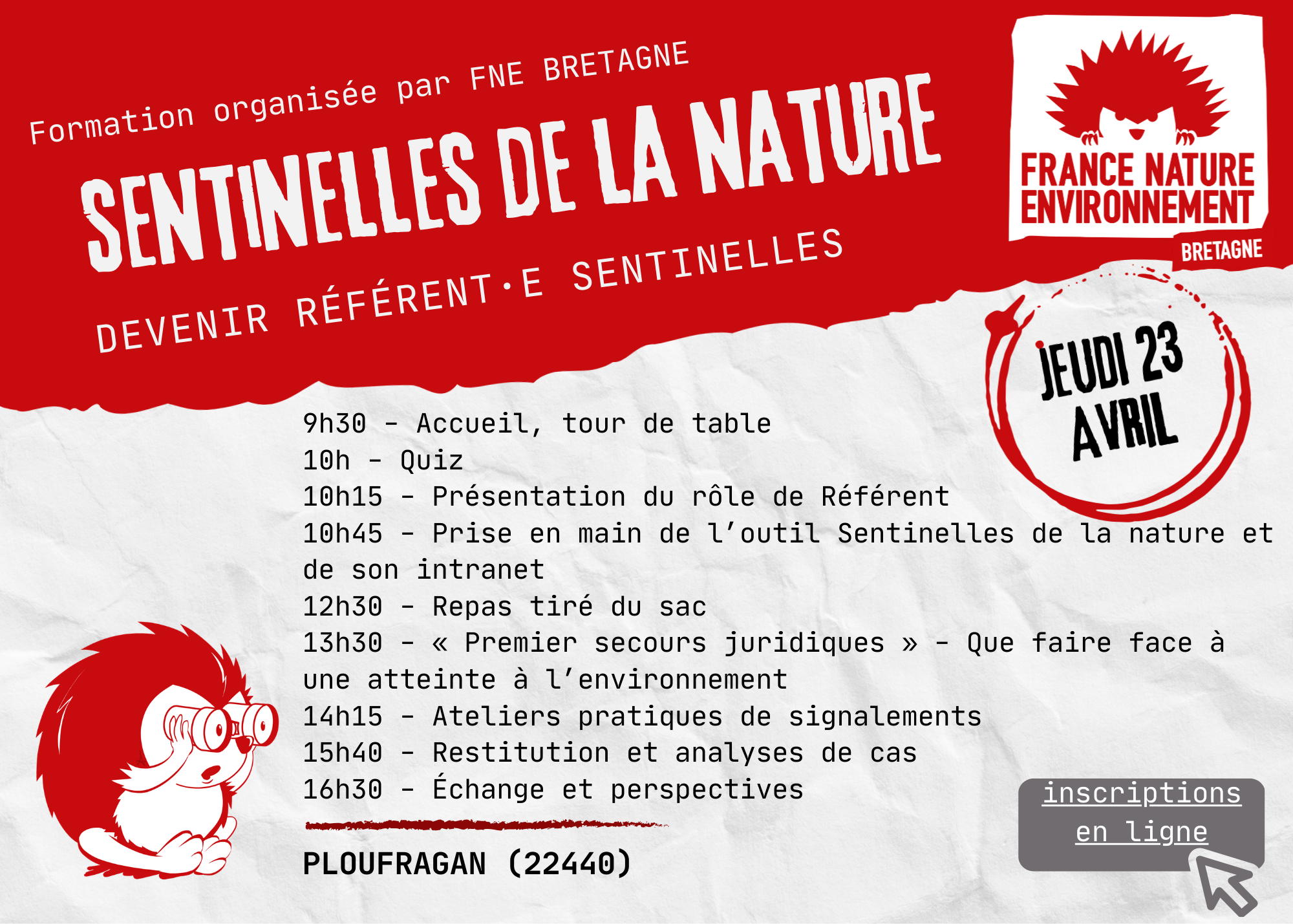 Formation "Sentinelles de la nature"
