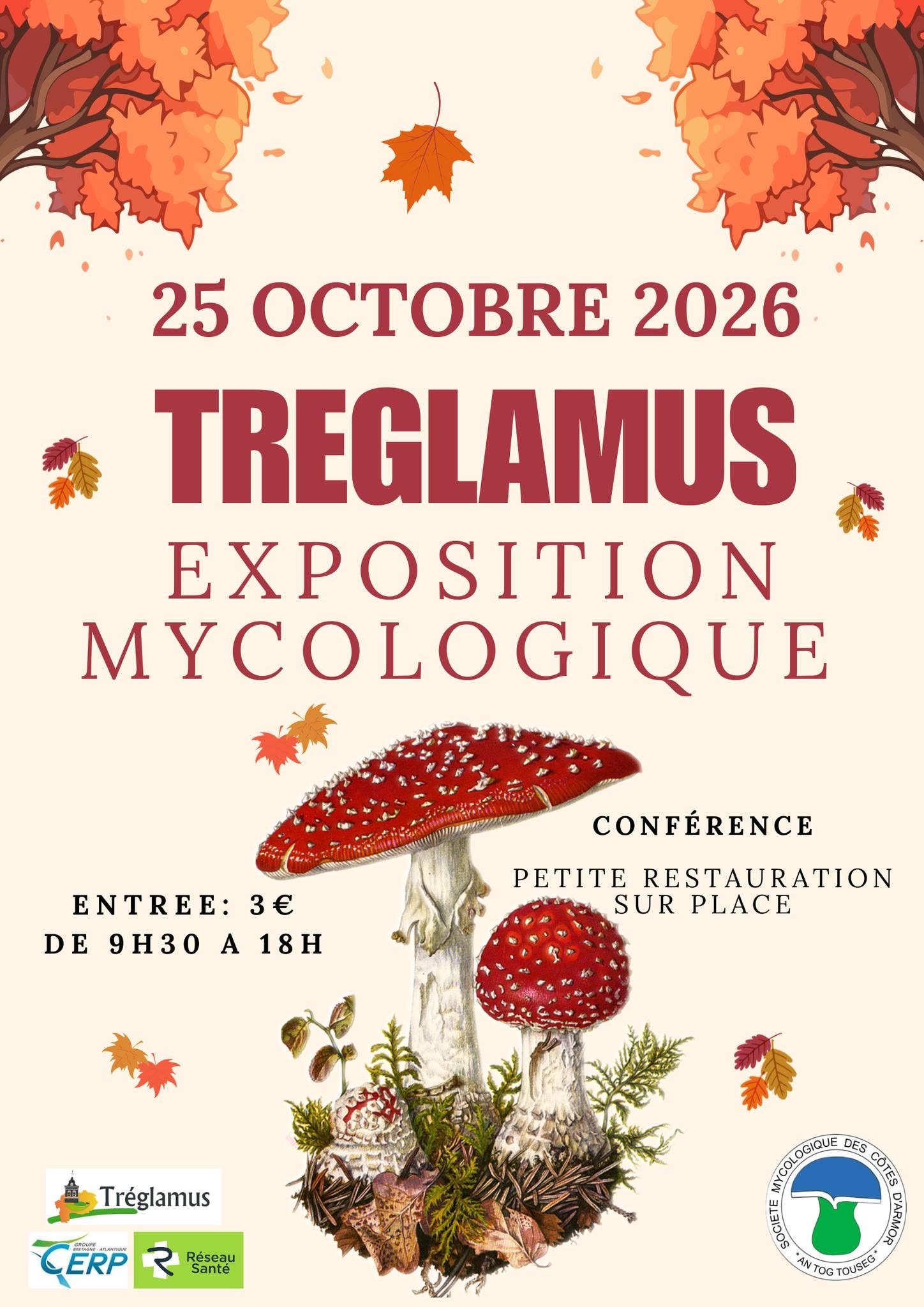 Exposition annuelle de champignons de la Société Mycologique des Côtes d'Armor